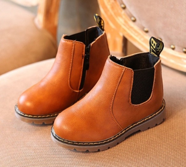 Botines para niños A1545 marrón claro 28