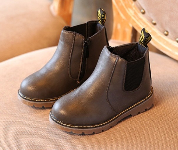 Botines para niños A1545 marrón oscuro 26
