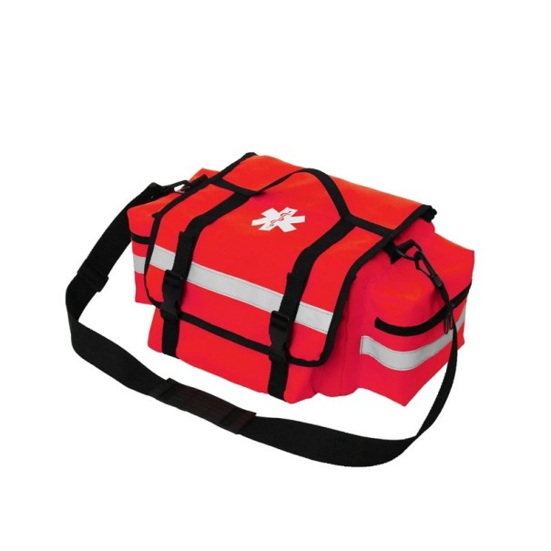 Botiquín de primeros auxilios de viaje, bolsa de emergencia vacía, tela Oxford, bolsa de primeros auxilios para acampar para el automóvil y emergencias al aire libre rojo