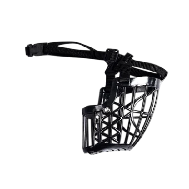 Botnita pentru câini 20–30 kg Circumferință ajustabilă 37–54 cm Bot 15 x 9,5 x 9 cm Botnita din nailon confortabil și respirabil negru