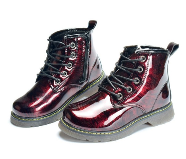 Bottes montantes pour enfants A1542 rouge 27