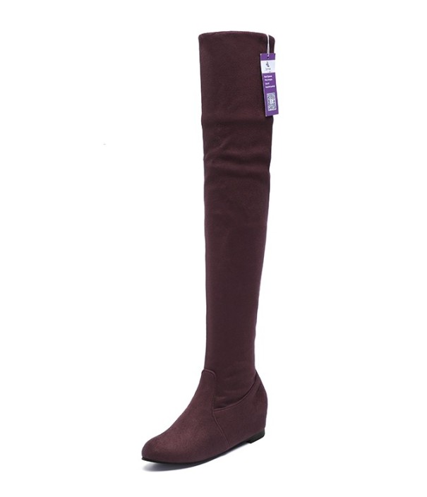 Bottes pour femmes au-dessus du genou marron 39