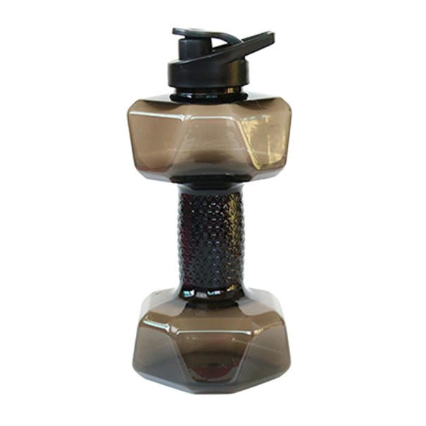 Bottiglia d'acqua a forma di manubrio 1500 ml nero