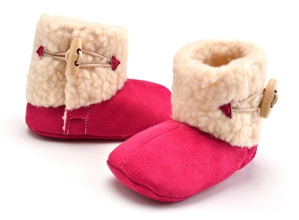 Bottillons d'hiver pour enfants A2573 rose 6-12 mois