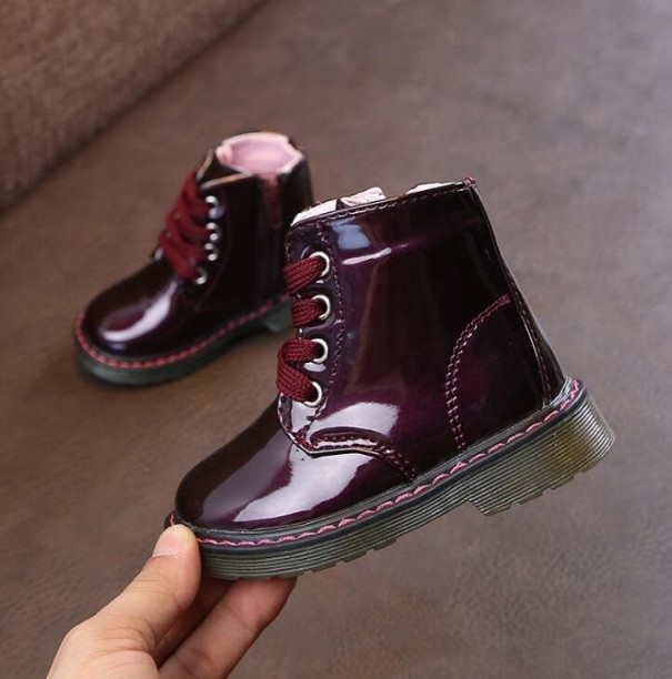 Bottines pour filles bordeaux 23