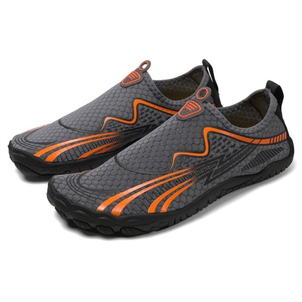 Boty do vody unisex Polyester Nylon Protiskluzové Lehké rychleschnoucí Plážové Surfování Vodní sporty Bezpečná podrážka šedá 41
