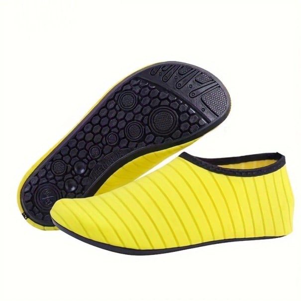 Boty do vody unisex Protiskluzová podrážka Nylonový materiál Jednobarevné Lehké plážové aqua boty na koupání k moři i bazénu žlutá 38-39