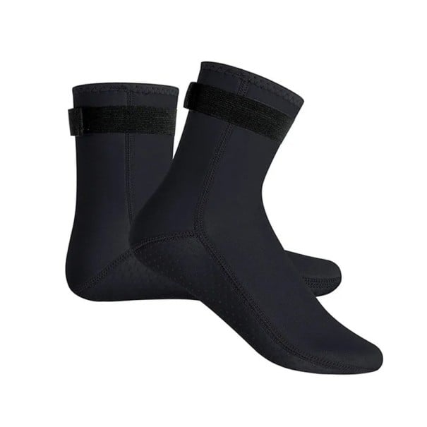 Boty do vody unisex Protiskluzová podrážka Pásek na kotníku Nylonový materiál Na plavání šnorchlování potápění i vodní sporty černá 36-37