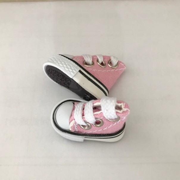 Boty na tkaničky pro Barbie růžová