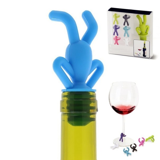 Bouchon de bouteille bonhomme 7 pcs 1