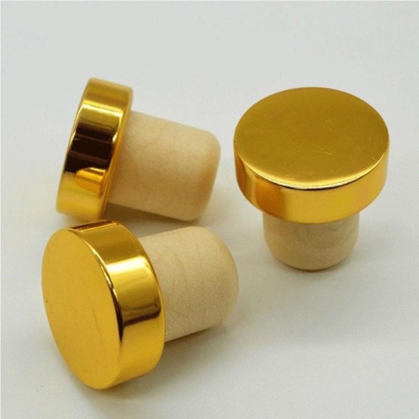 Bouchons de bouteille 5 pcs doré