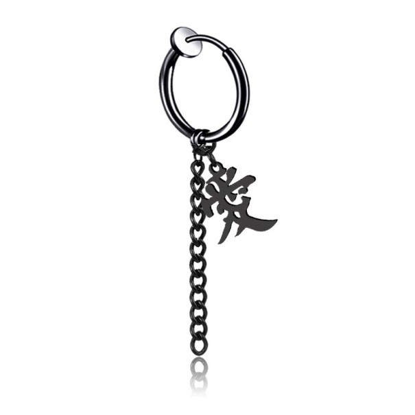 Boucle d'oreille ronde avec pendentif G2524 3