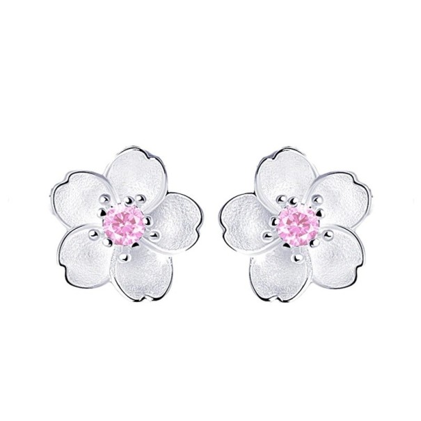 Boucles d'oreilles à clou femme fleur G143 1