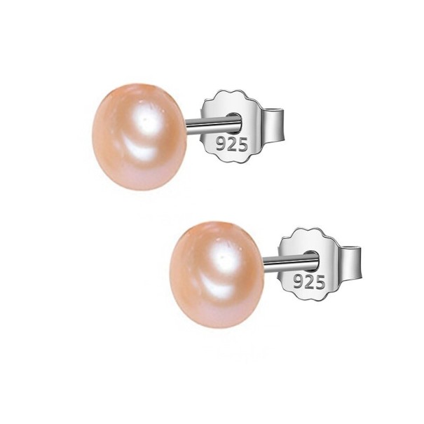 Boucles d'oreilles à clou pour femmes avec perle G915 4