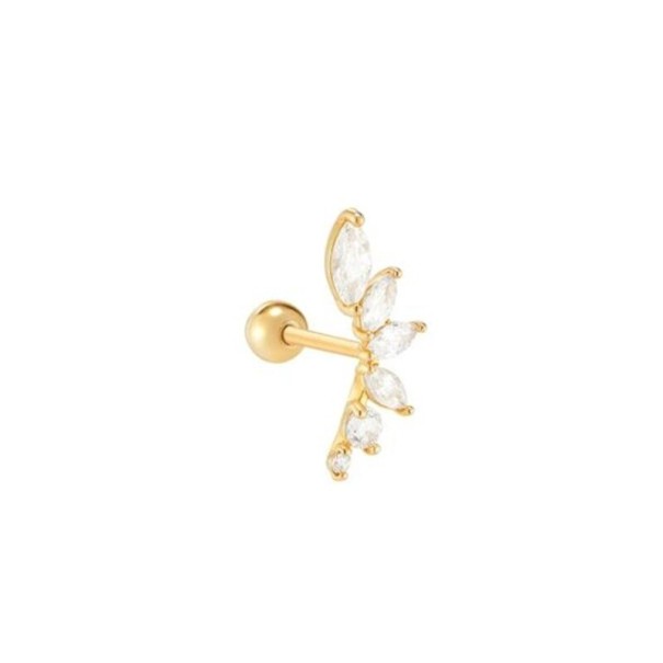 Boucles d'oreilles à clou pour femmes avec zircon 16
