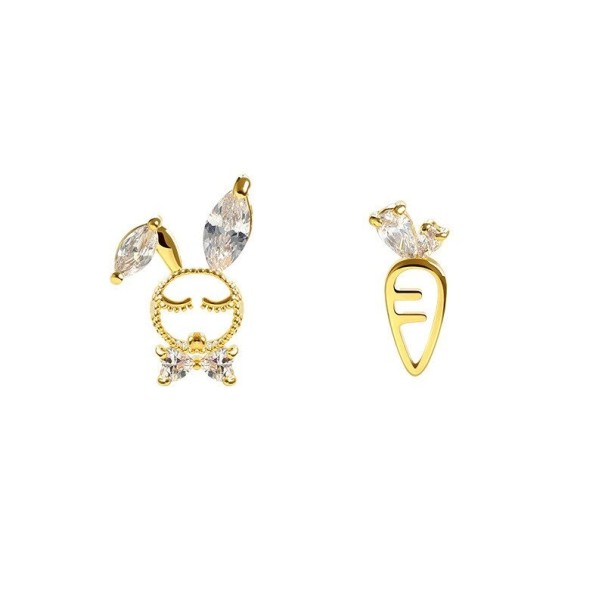 Boucles d'oreilles à clou pour femmes avec zircon 1