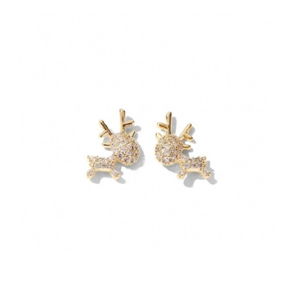 Boucles d'oreilles à clou pour femmes avec zircon 3