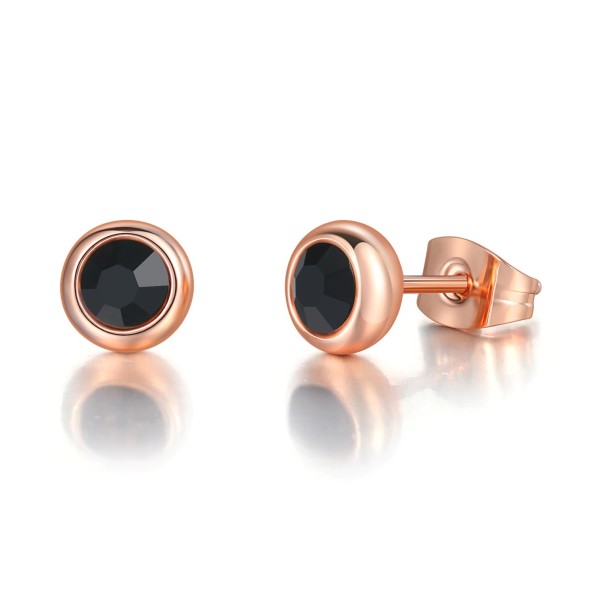 Boucles d'oreilles à clou pour femmes avec zircon H862 1