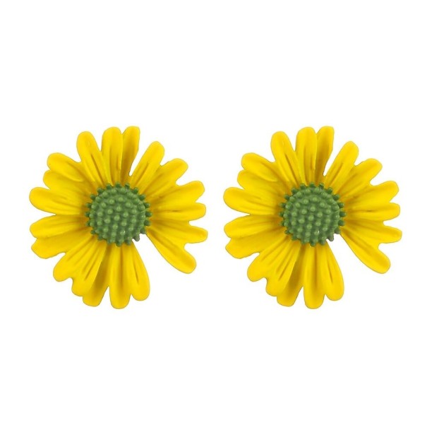 Boucles d'oreilles à clou pour femmes fleurs G979 3