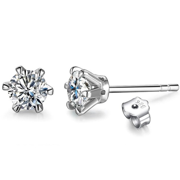 Boucles d'oreilles à clou pour femmes G1021 blanc
