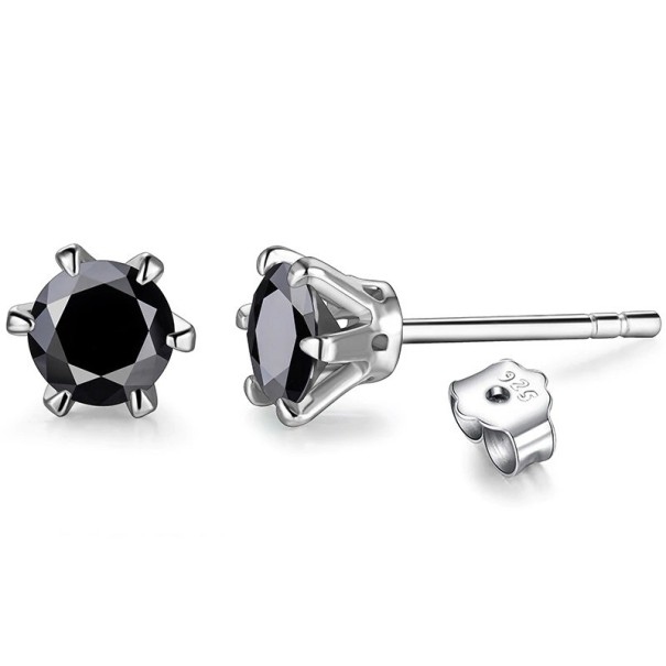 Boucles d'oreilles à clou pour femmes G1021 noir