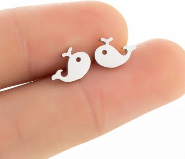 Boucles d'oreilles à clou pour femmes G116 vieux rose 10