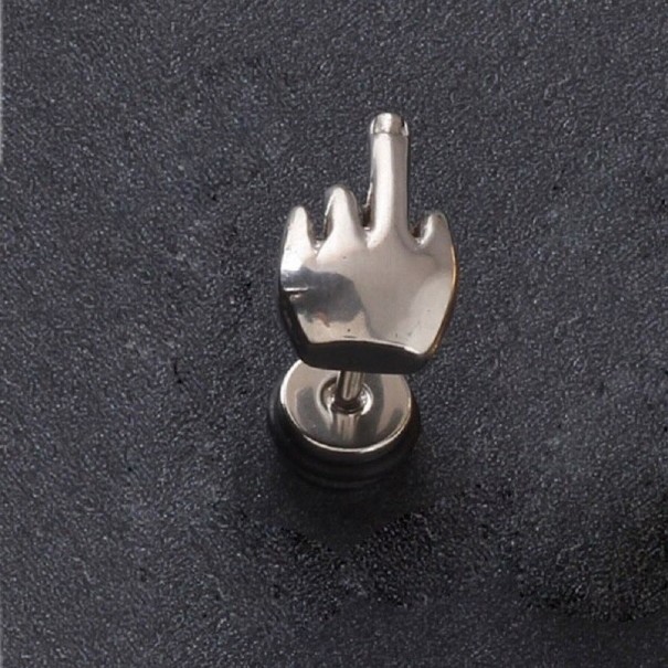 Boucles d'oreilles à clou pour femmes G633 argenté