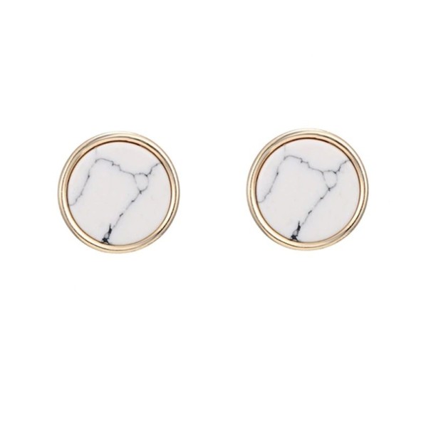 Boucles d'oreilles à clou pour femmes G650 blanc