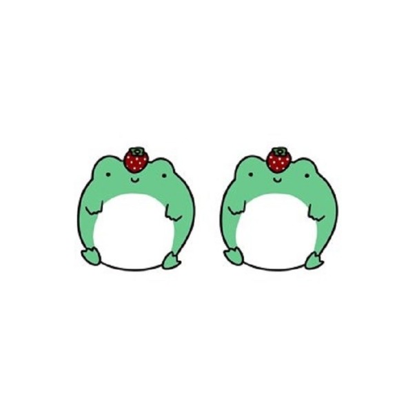 Boucles d'oreilles à clou pour femmes grenouilles 3