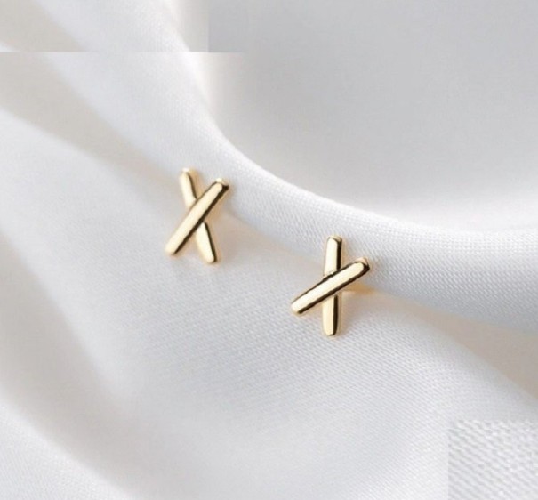 Boucles d'oreilles à clou pour femmes H831 doré