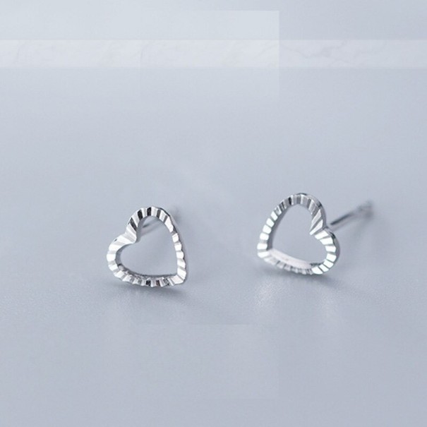 Boucles d'oreilles à clous en forme de cœur pour femmes R92 19