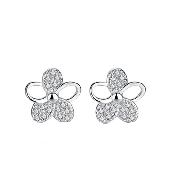 Boucles d'oreilles à clous pour femmes fleurs G1242 1