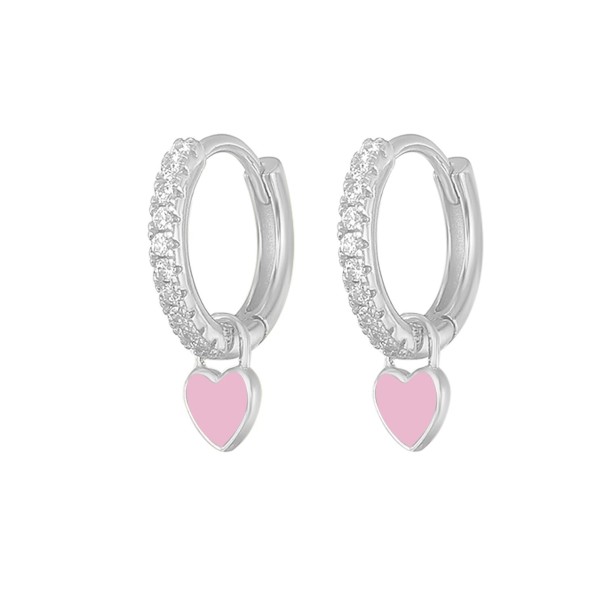 Boucles d'oreilles circulaires pour femmes avec pendentif G1019 13