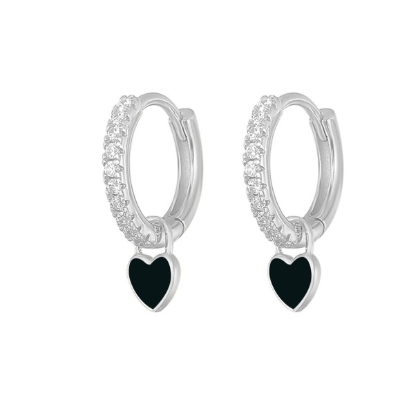 Boucles d'oreilles circulaires pour femmes avec pendentif G1019 17
