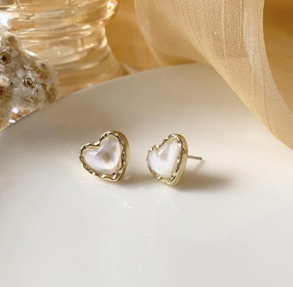 Boucles d'oreilles cœur pour femmes J204 5