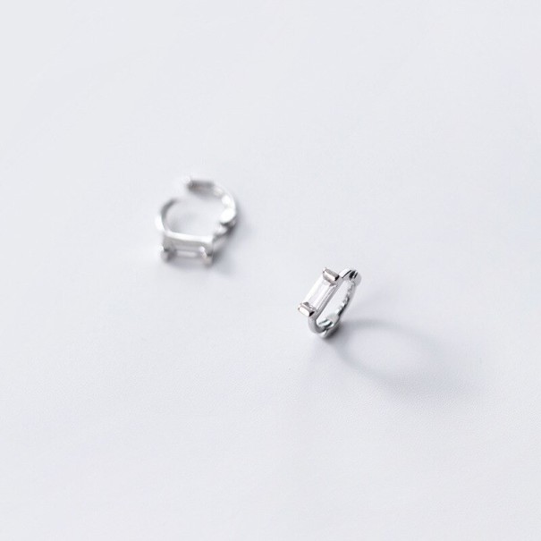 Boucles d'oreilles créoles pour femmes avec zircon 4