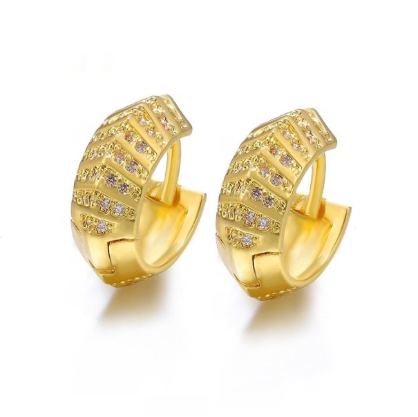 Boucles d'oreilles créoles pour femmes G1517 12