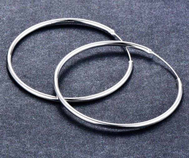 Boucles d'oreilles créoles pour femmes G170 6 cm