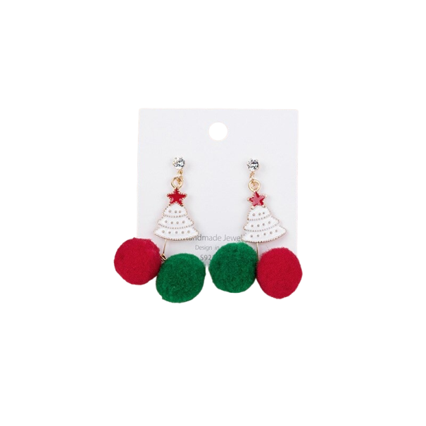 Boucles d'oreilles de Noël avec des boules 2