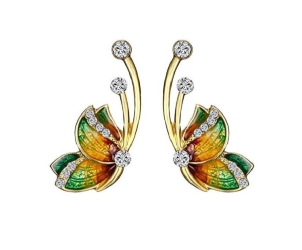 Boucles d'oreilles femme papillon H820 8