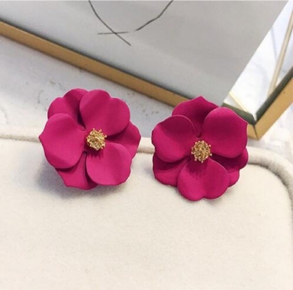 Boucles d'oreilles femmes fleurs J199 4