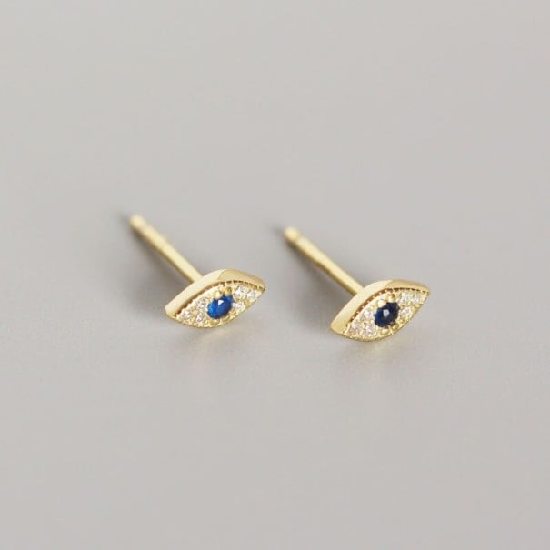 Boucles d'oreilles œil pour femmes H793 doré 3
