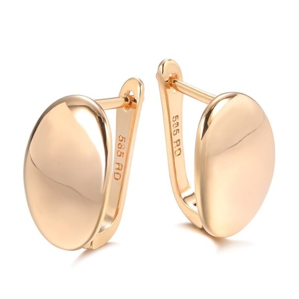 Boucles d'oreilles ovales pendantes pour femmes 1
