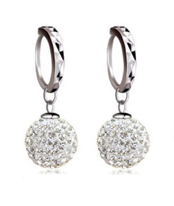 Boucles d'oreilles pendantes circulaires pour femmes 1