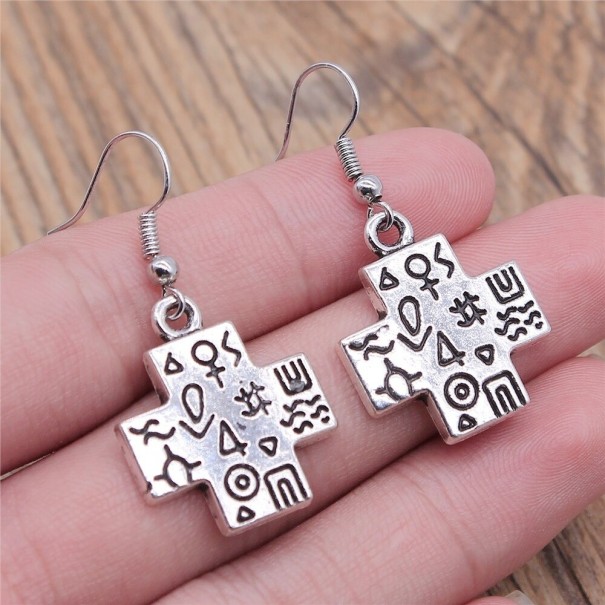 Boucles d'oreilles pendantes croisées pour femmes G467 13