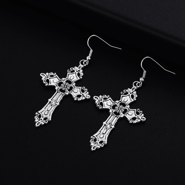 Boucles d'oreilles pendantes croisées pour femmes G581 1