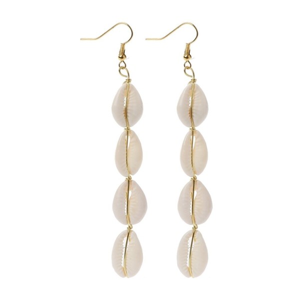 Boucles d'oreilles pendantes en coquillage pour femmes 3