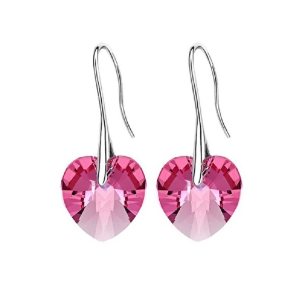 Boucles d'oreilles pendantes en forme de cœur A2835 11