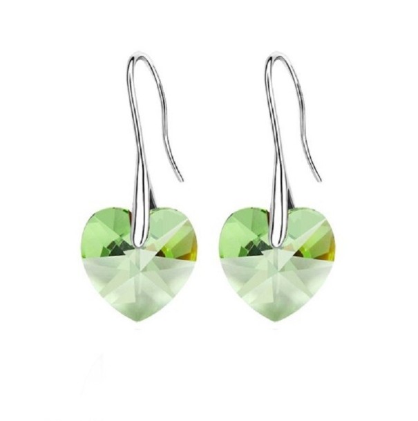 Boucles d'oreilles pendantes en forme de cœur G800 10