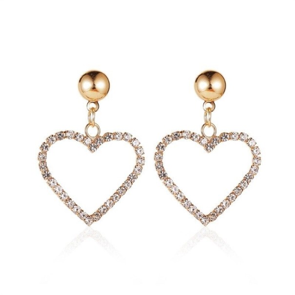 Boucles d'oreilles pendantes en forme de cœur pour femmes G319 11